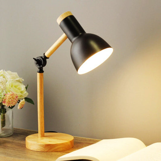 Wooden Desk Lamp | Adjustable LED Reading Lamp Warm or Cool White – Home Office Bedside