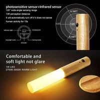 Motion sensor night light for hallway, cabinet, and bathroom use