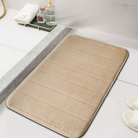 Microfiber Bath Mat | Machine Washable Non-Slip Absorbent Bathroom Floor Mat – Quick Dry