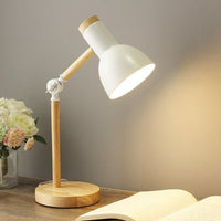 Wooden Desk Lamp | Adjustable LED Reading Lamp Warm or Cool White – Home Office Bedside